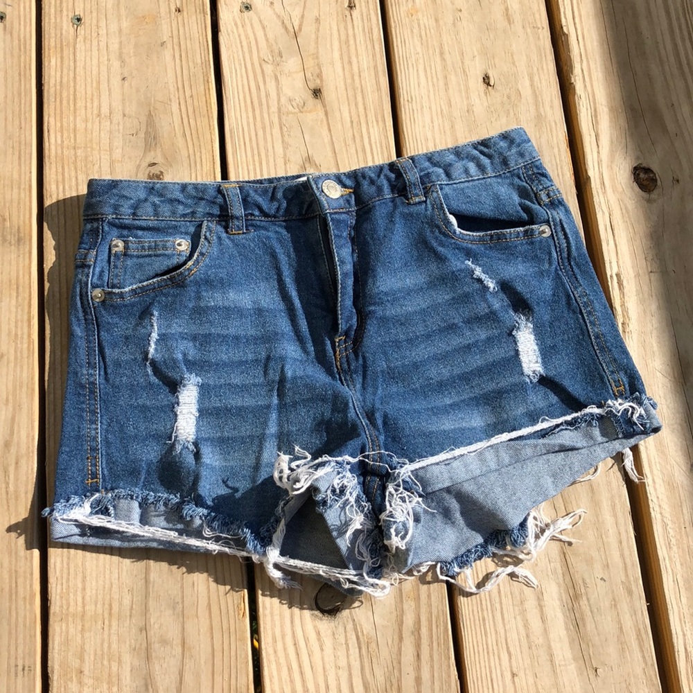 Denim shorts